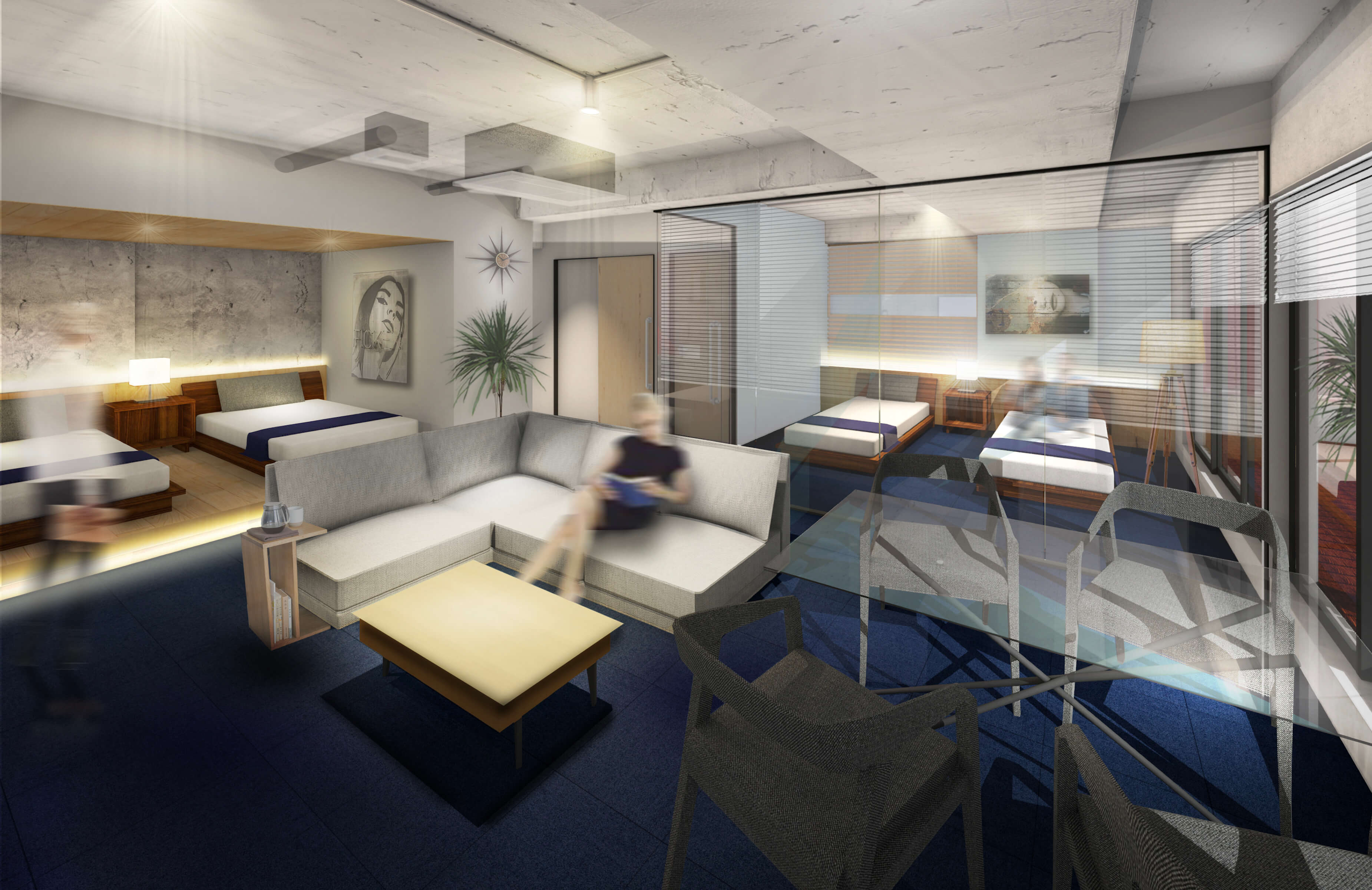 雑居ビルをリノベーションした「STAY in the City AMEMURA」が大阪・心斎橋に8月29日開業